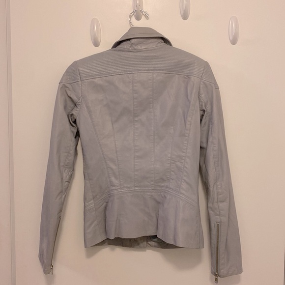 Light blue Danier leather jacket - Picture 3 of 3
